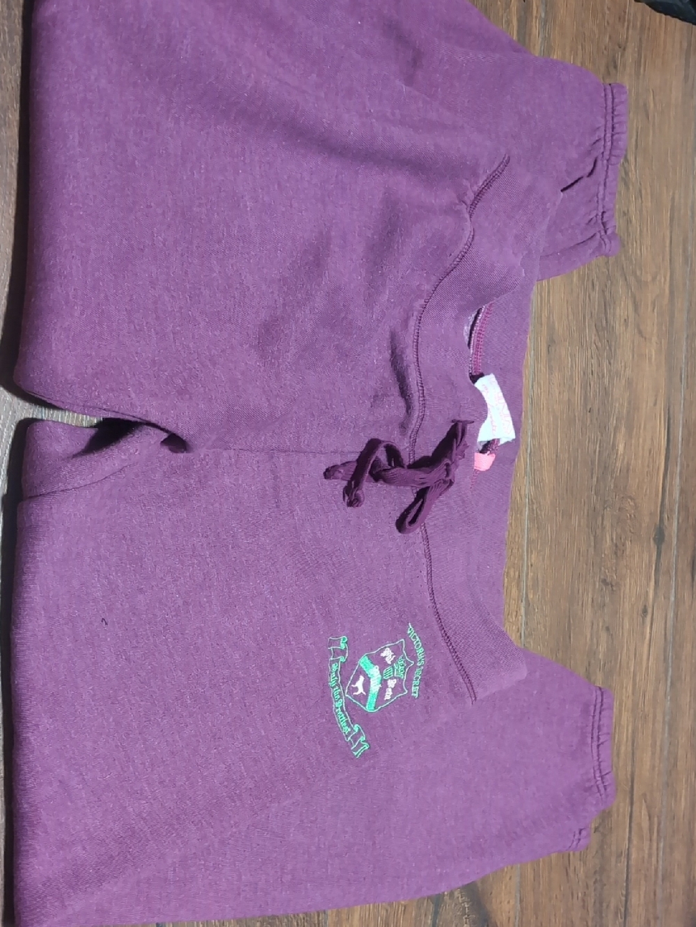PINK Victoria's Secret Plum Purple Phi Beta Pink Joggers with Pink Label